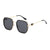 Damen Modische Sonnenbrille mit eckigem Design und stylischem Rahmen Brehn