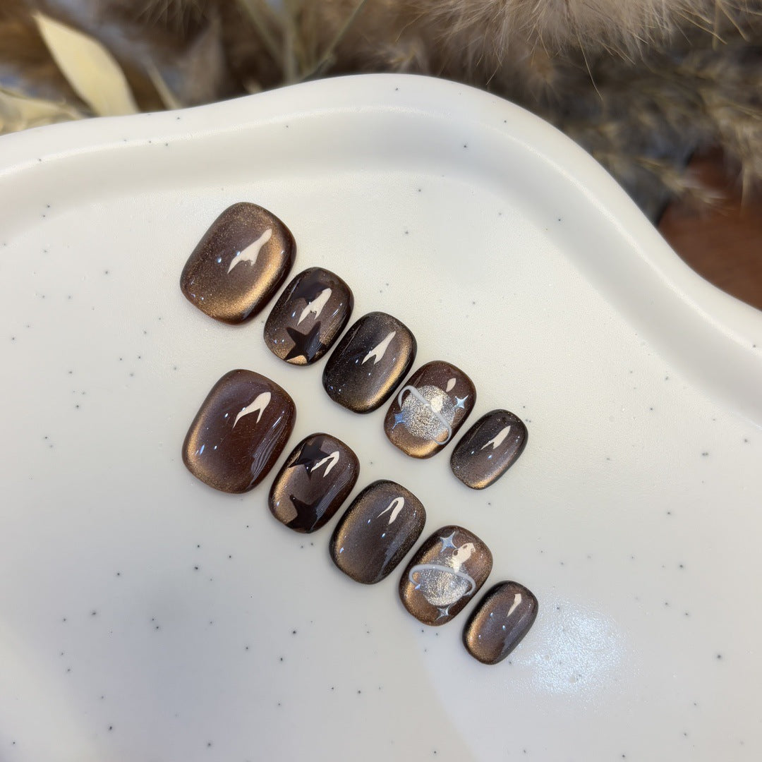 Kunstnagelset mit Sternen- und Planetendesign Brehn