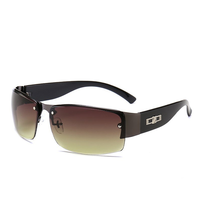 Damen Sportliche Sonnenbrille mit breitem Rahmen und Verlaufsgläsern Brehn