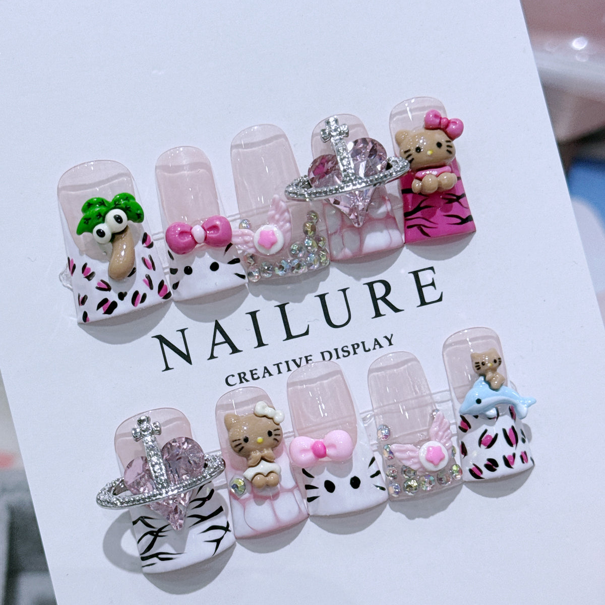 Kreatives 3D Nagelkunst Dekor Set