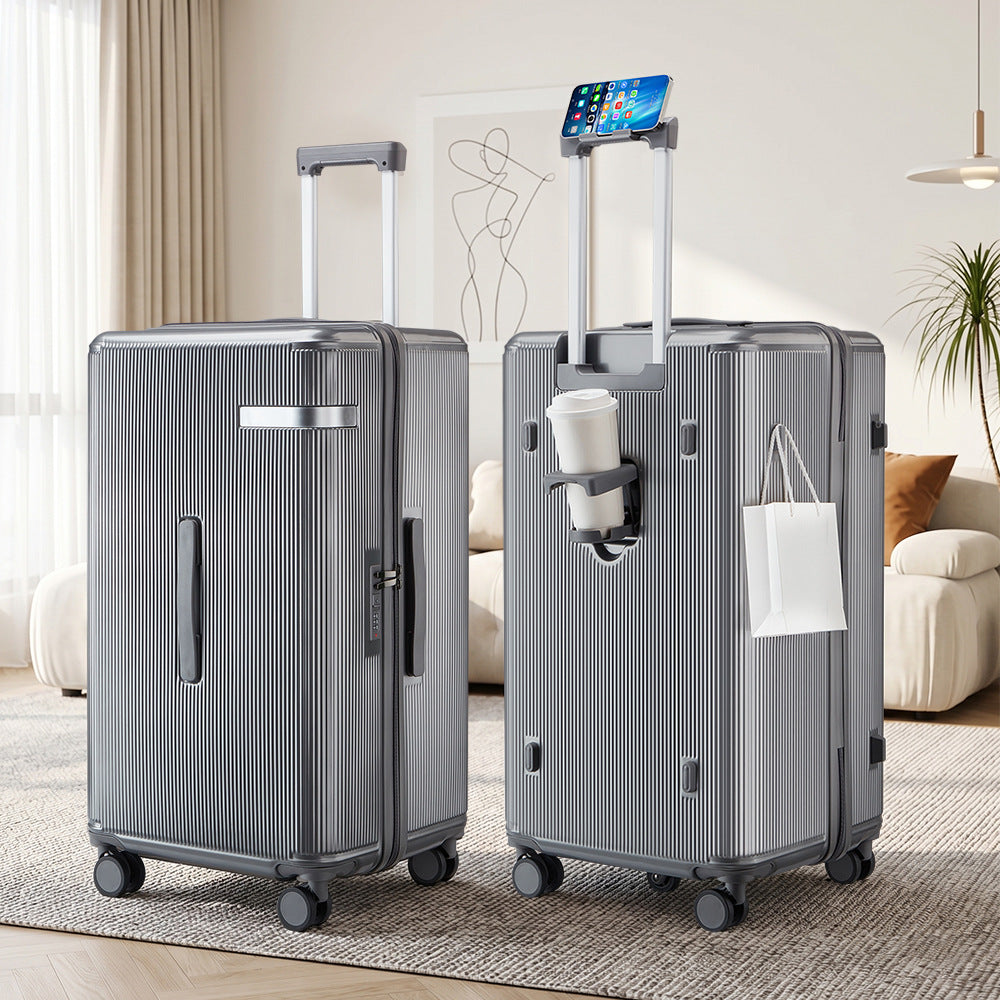 Gerillte Hartschalen-Rollhandgepäck-Trolley
