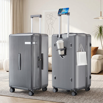 Gerillte Hartschalen-Rollhandgepäck-Trolley