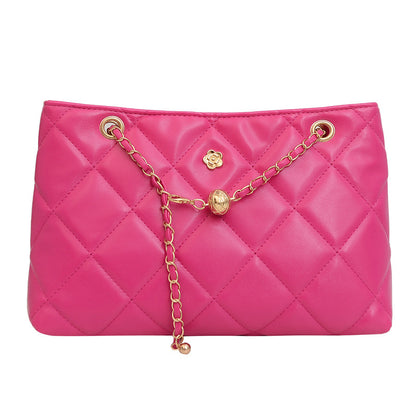 Gepolsterte Handtasche mit Kettengriffen