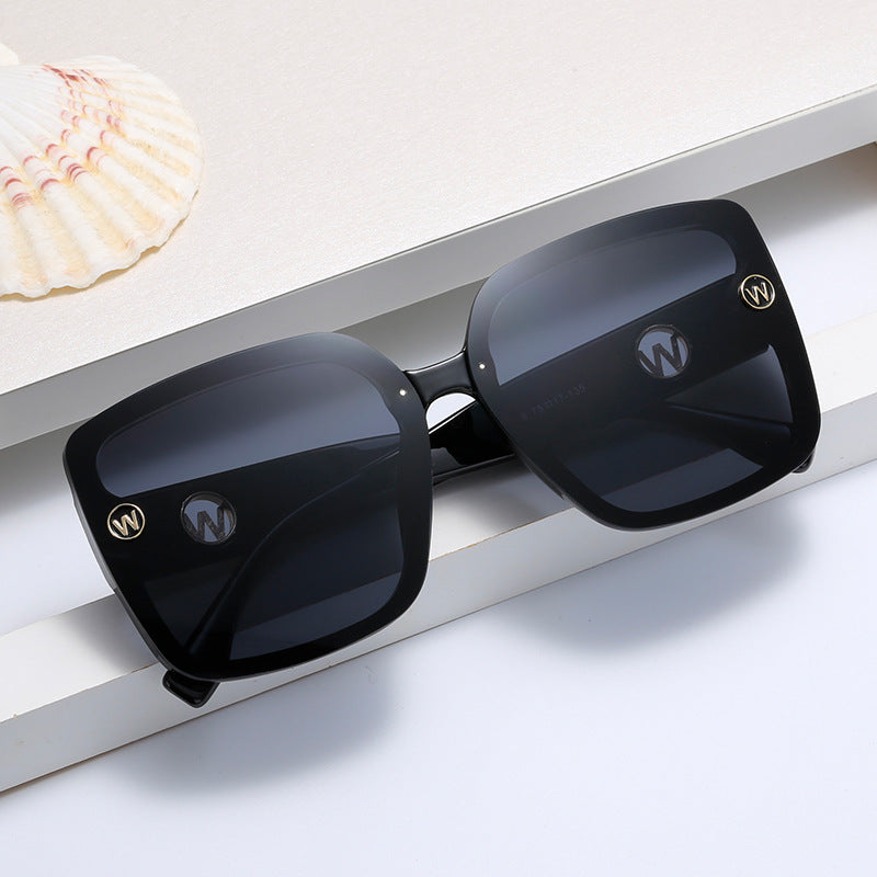 Damen quadratische Sonnenbrille mit gradienten Gläsern Brehn
