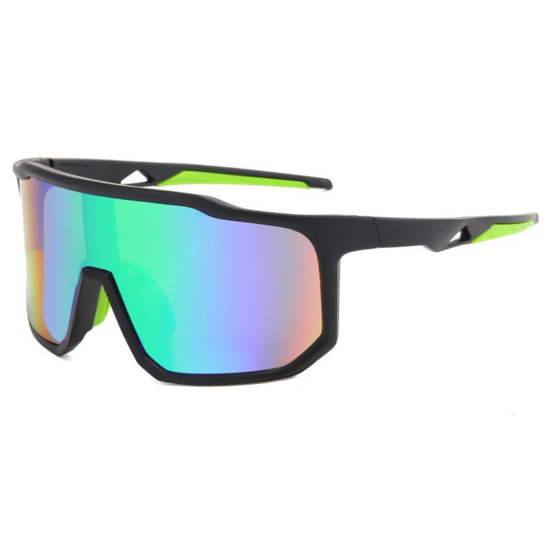 Damen Sportliche Rennsonnenbrille mit breitem Sichtfeld und modernen verspiegelten Gläsern Brehn