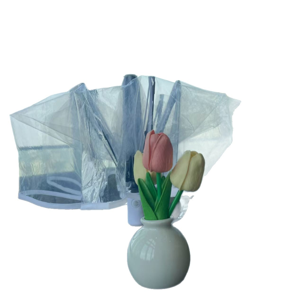 Damen Transparenter Regen-Schirm Brehn