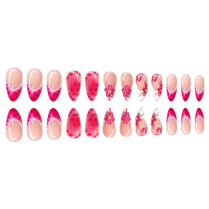 Künstlerische Blumen Stiletto Nagelkunst Brehn