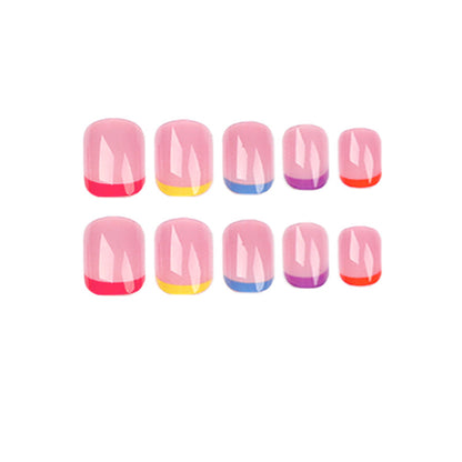 Nagelkunst mit bunten Spitzen Brehn