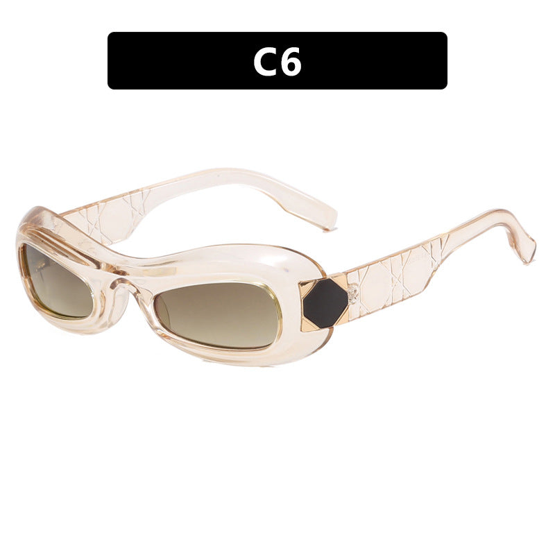 Damen Retro-inspirierte Sonnenbrille mit stylischem Rahmen und UV-Schutz Brehn