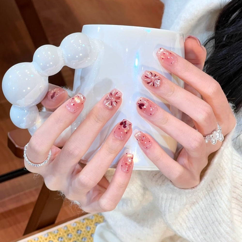 Künstlerisches Floral Press-On Nageldesign Brehn 1787394846