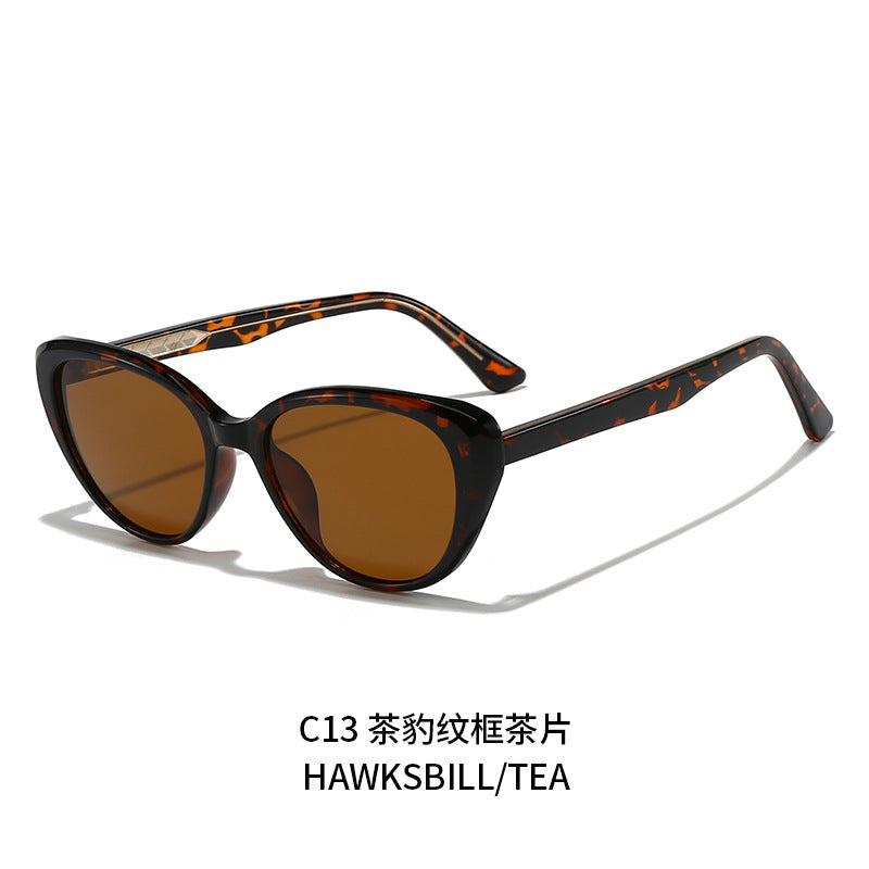 Damen stylische Cat-Eye Sonnenbrille mit UV-Schutz und komfortablem Gestell Brehn