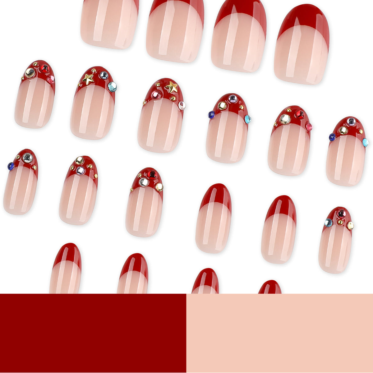 Kunstvolle Nagelkunst mit Glitzer-Design Brehn