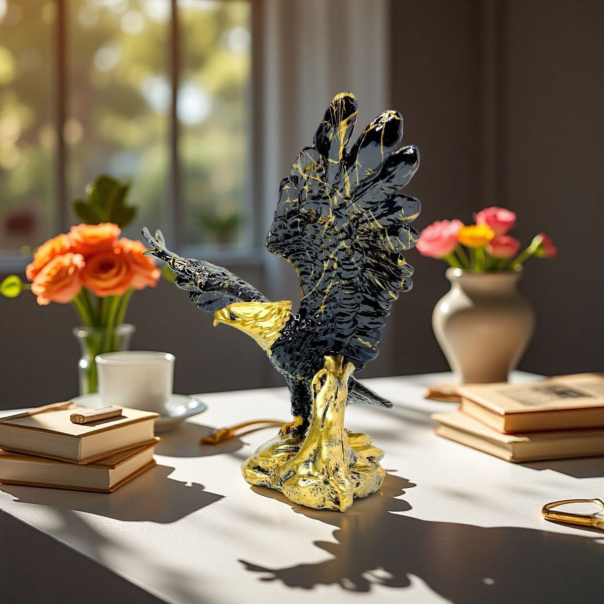 Kunstvolle Adler Skulptur Brehn