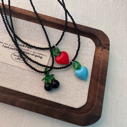 Minimalistische Perlenkette Brehn