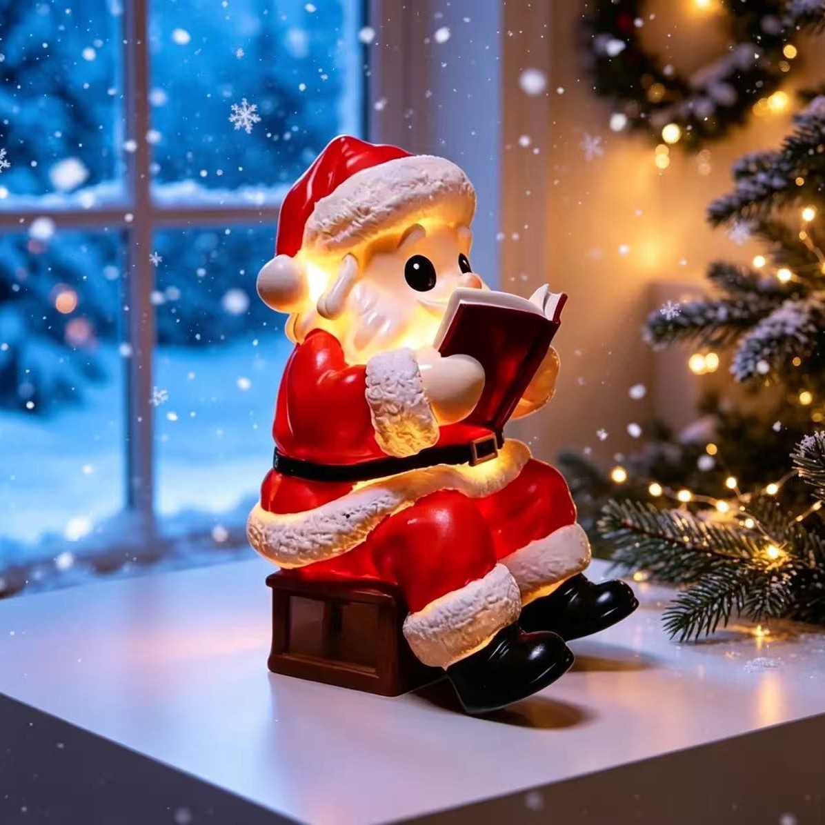 Dekorative Weihnachtsmann-Lampe Brehn