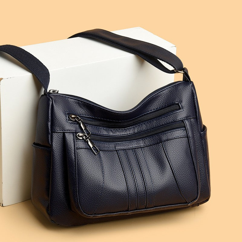 Funktionale Kunstleder-Schultertasche