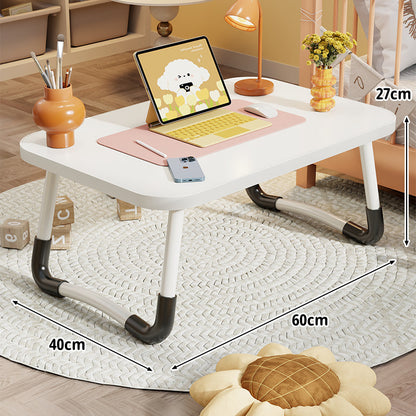 Tragbarer Klapp-Laptoptisch mit gewölbten Metallbeinen und rutschfester Oberfläche