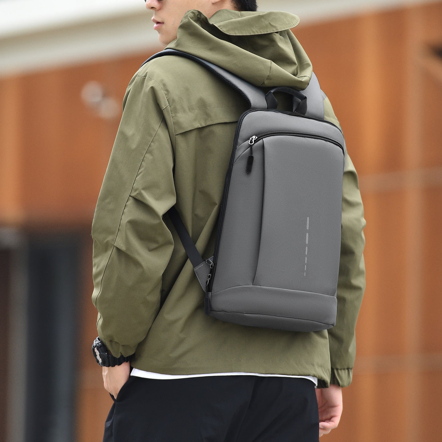 Schlank minimalistisch akademischer Rucksack Brehn