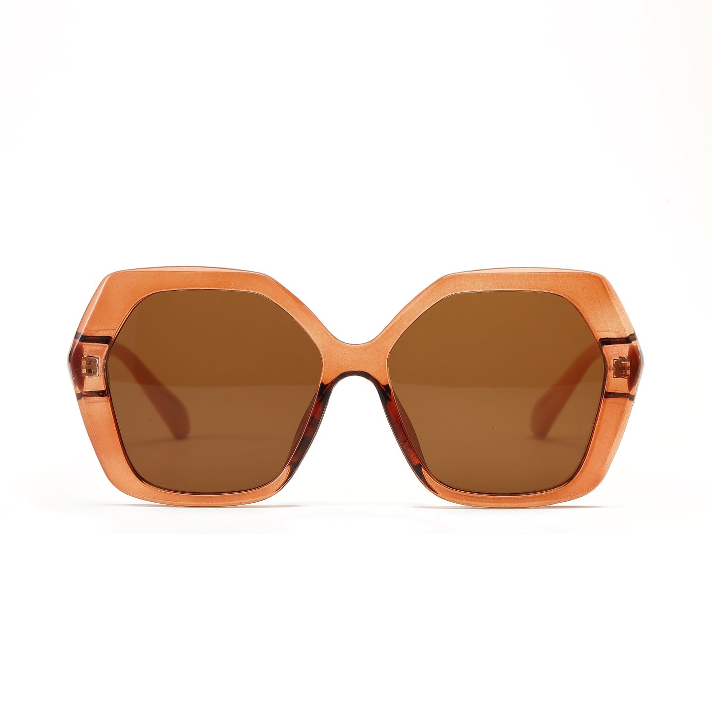 Damen geometrische Sonnenbrille mit auffälligem Design Brehn