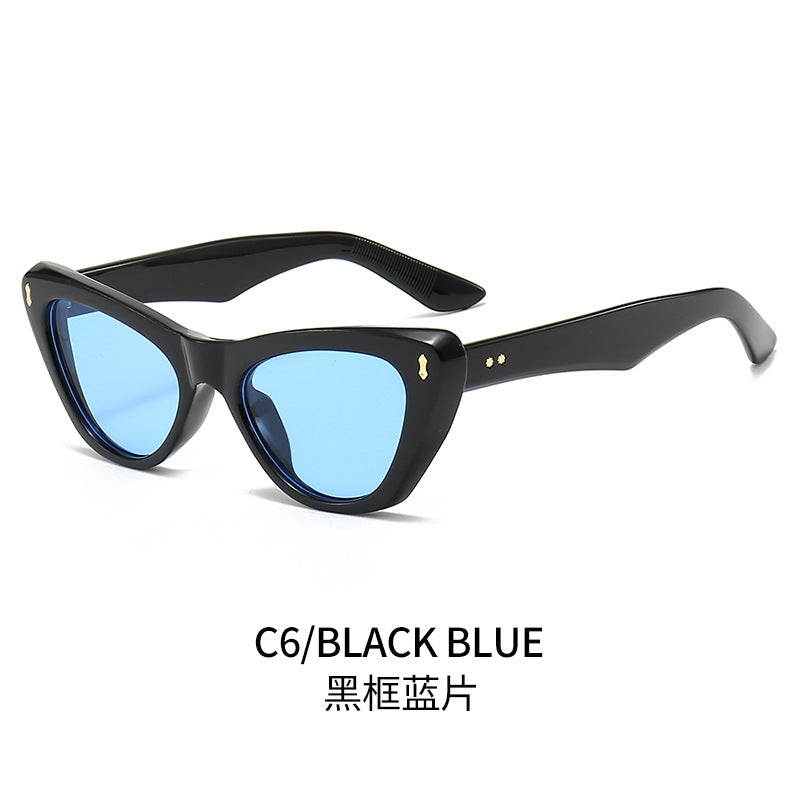 Damen Cat-Eye Sonnenbrille mit eleganten akzentuierten Rahmen Brehn