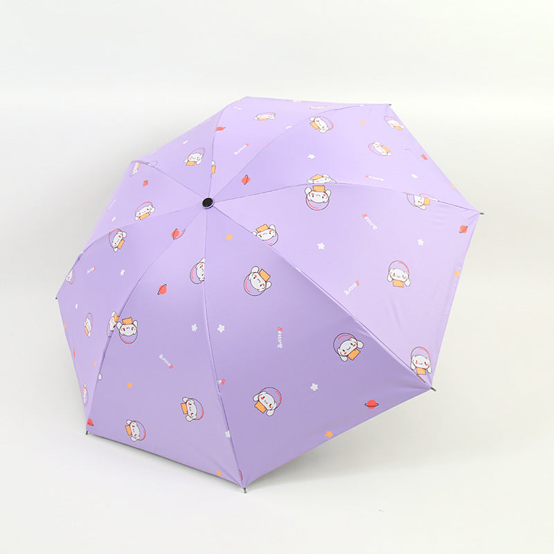 Damen Falt-Regenschirm mit lustigem Tierdesign Brehn