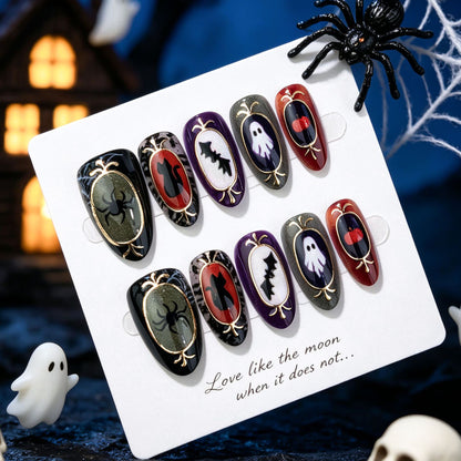 Halloween-Themen Press-On Nagelkunst Set 1790738757