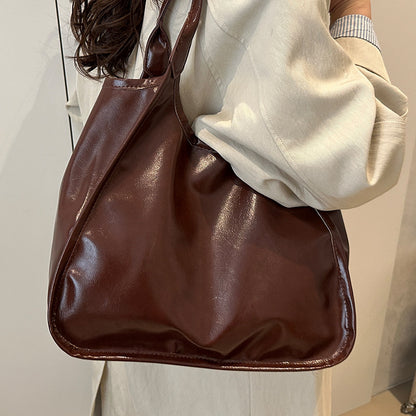Klassische weiche Leder Schultertasche