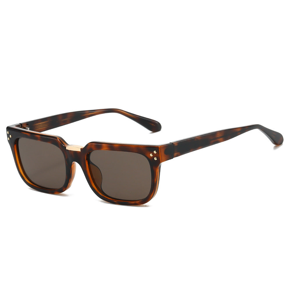 Damen oversized quadratische Sonnenbrille mit luxuriösen Akzenten Brehn