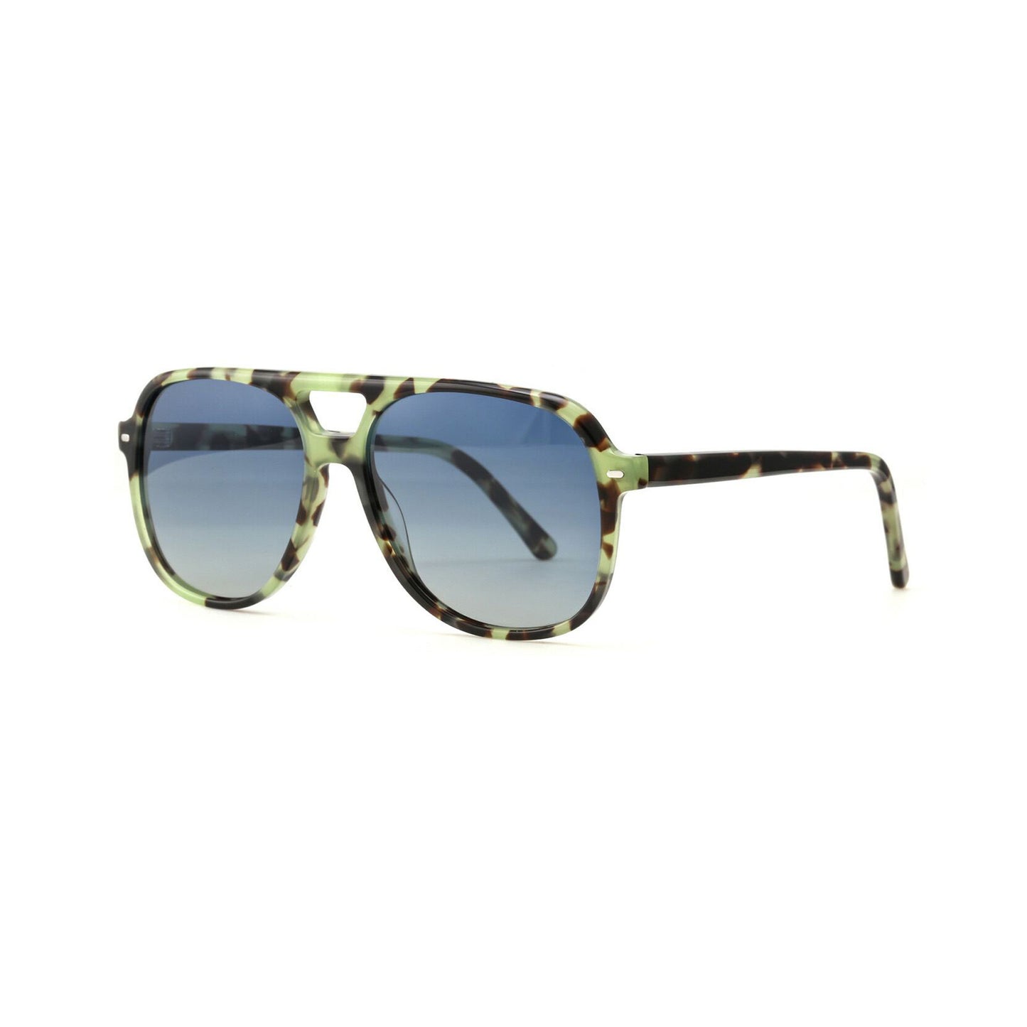 Damen stilvolle quadratische Sonnenbrille mit modernem Schildpatt-Design Brehn