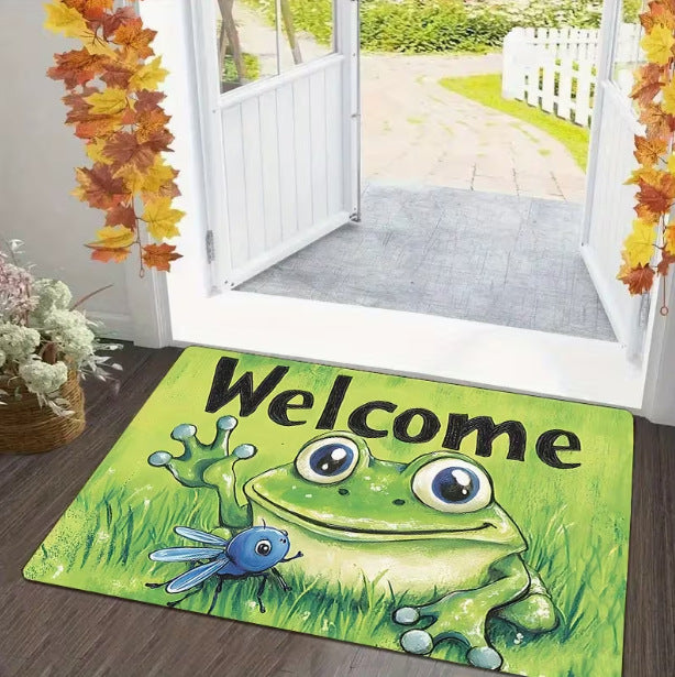 Niedlicher Cartoon-Frosch Willkommensmatte Brehn
