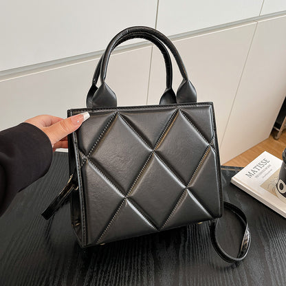 WoQuilted Kunstleder Handtasche Brehn