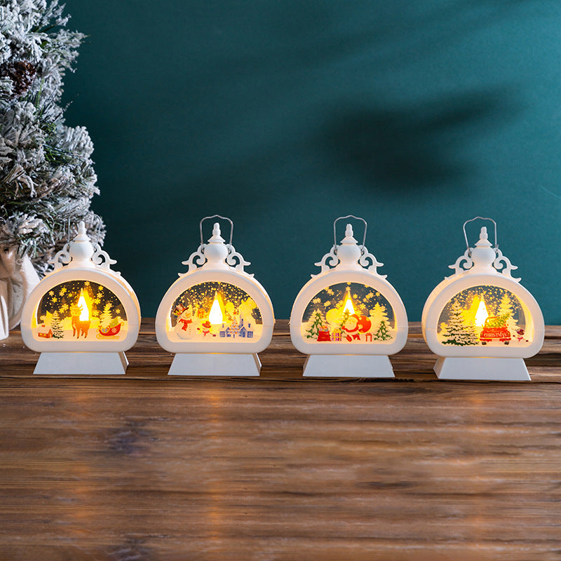 Dekorative Weihnachtslaterne mit LED-Beleuchtung