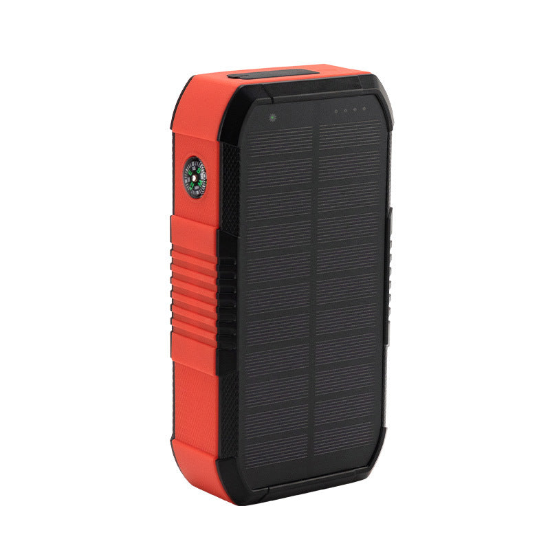 Tragbare Powerbank mit Solaraufladung und Integriertem LED-Licht Brehn