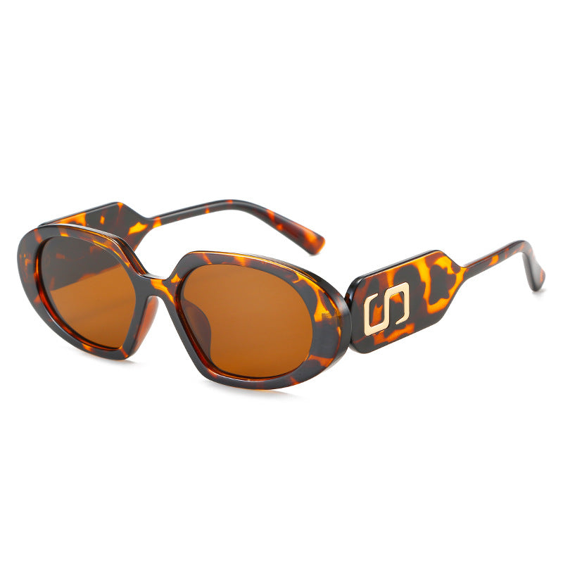 Damen modische Sonnenbrille mit einzigartigem Design und stylischem Logo Brehn