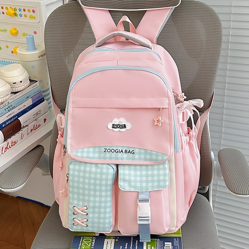 Stylische Multi-Taschen-Schulrucksack Brehn
