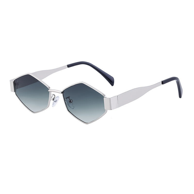 Damen geometrische Sonnenbrille mit modernem Rahmen Brehn