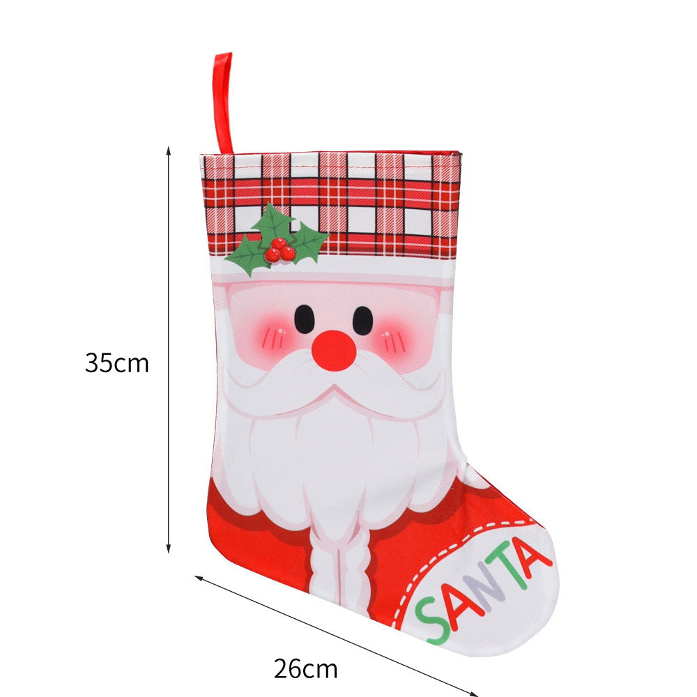 Weihnachtlich dekorative Socke