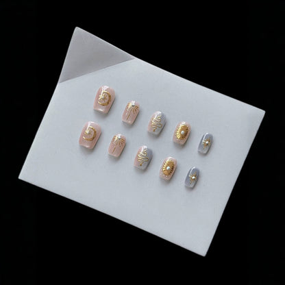 Himmels-inspirierte Press-On Nail Set
