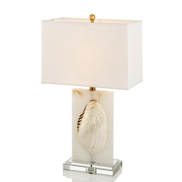 Dekorative Muschel Tischlampe