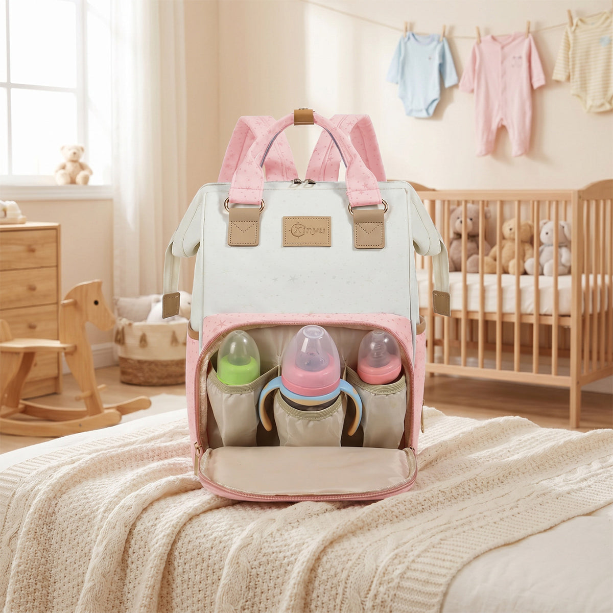 Sternmuster-Multi-Compartment-Rucksack Brehn