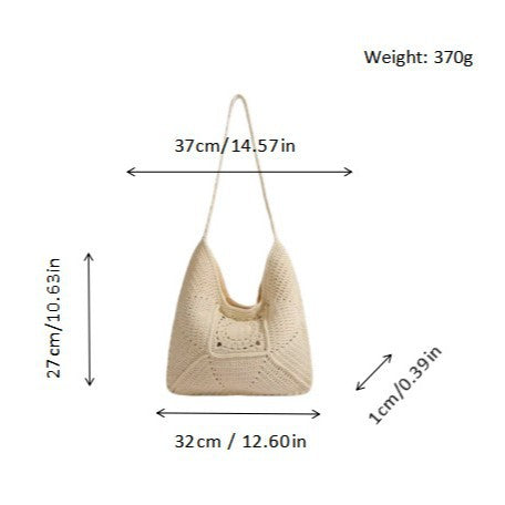 Strukturierte Schultertasche Brehn
