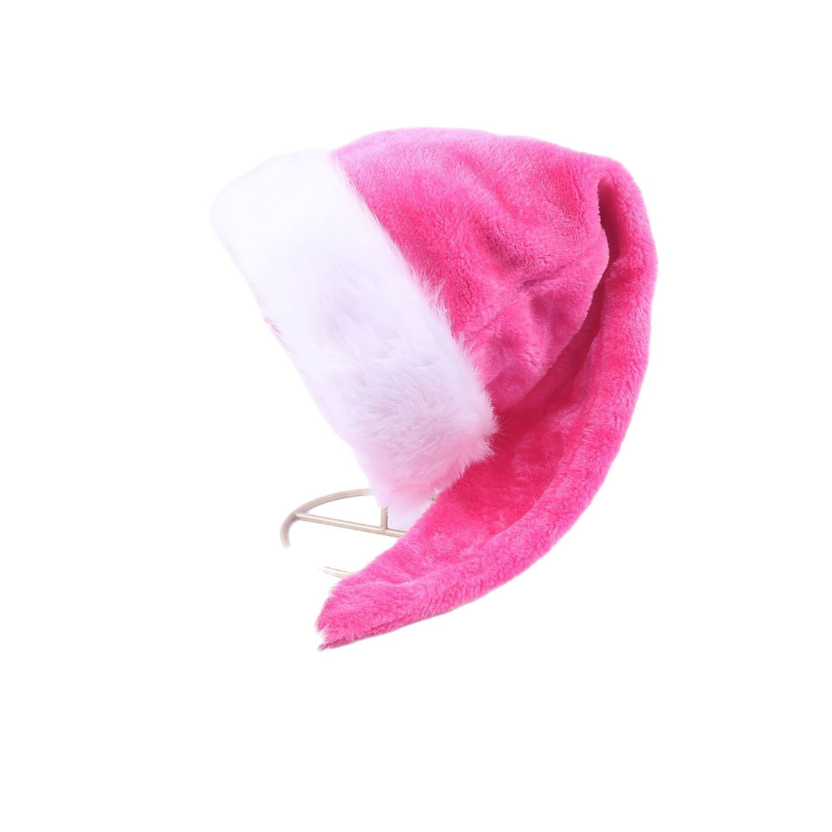 Weihnachtsmütze mit Plüschbesatz