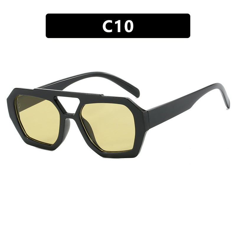 Damen stilvolle Sonnenbrille im markanten Achtkant-Design Brehn