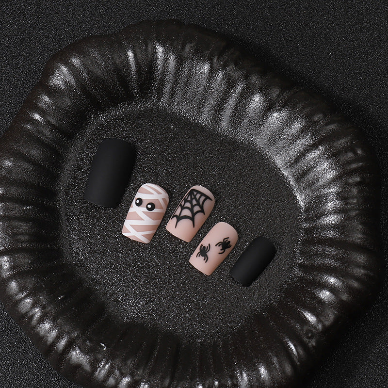 Halloween-Themen Press-On Nail Art Set Brehn