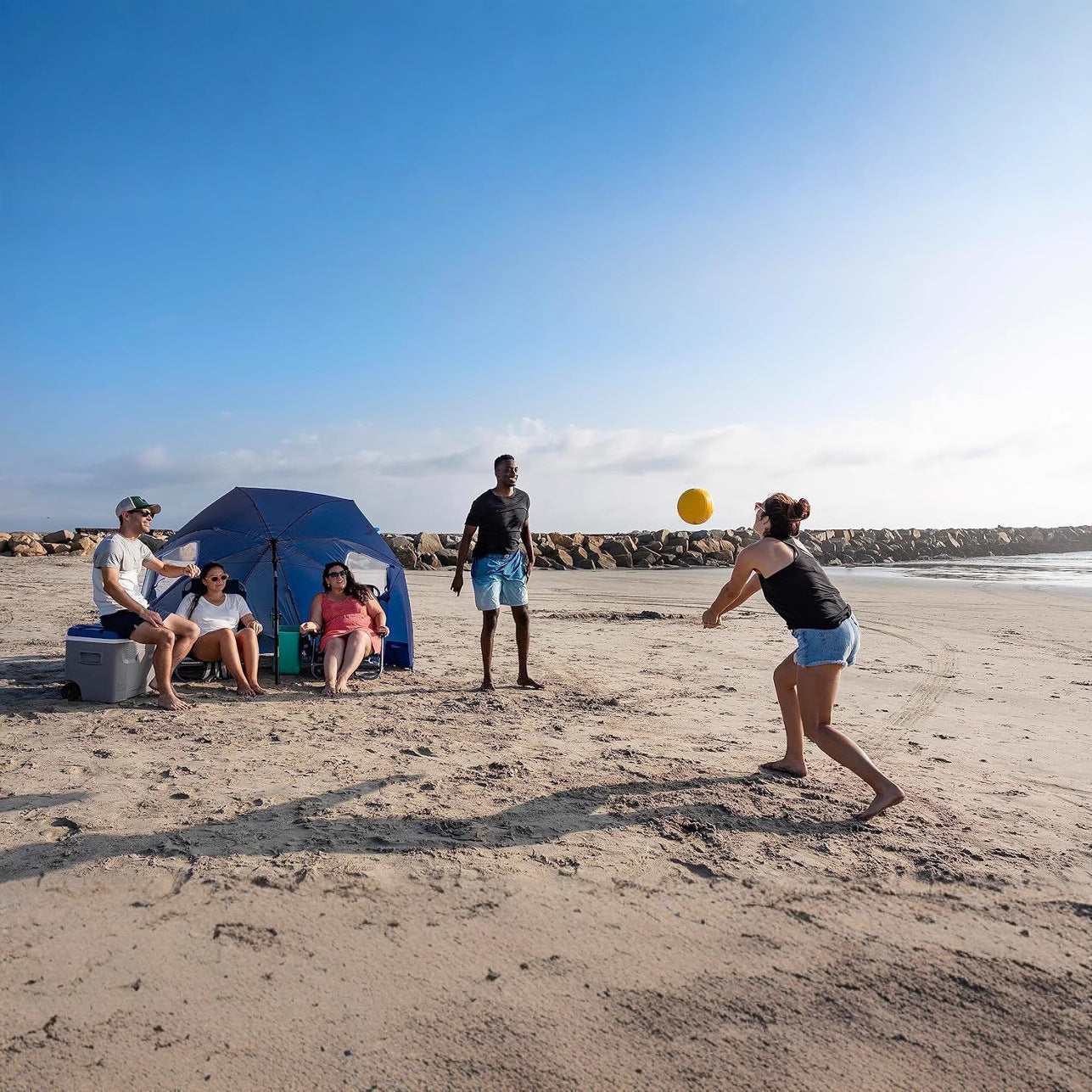 Damen Mobile Strandsonnenschutz Brehn
