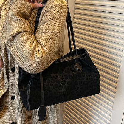 Strukturierte Leopardenmuster Tote Bag