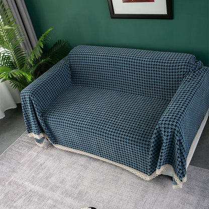 Elegante Hahnentritt Sofa Bezug