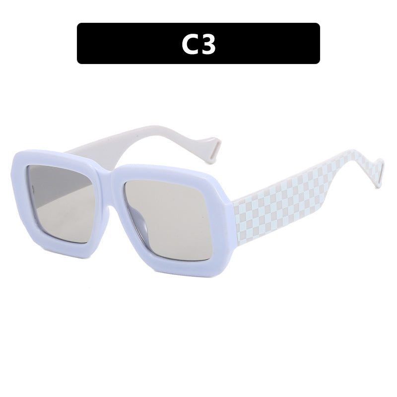 Damen modische Sonnenbrille mit eckigem Design und schickem Muster Brehn