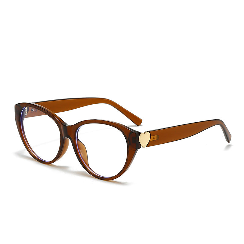Damen Cat-Eye Sonnenbrille mit Herzmotiv Brehn