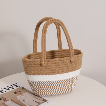 Modische Handtasche Aus Geflochtenem Textil Brehn